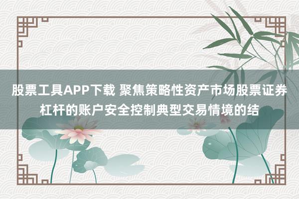 股票工具APP下载 聚焦策略性资产市场股票证券杠杆的账户安全控制典型交易情境的结